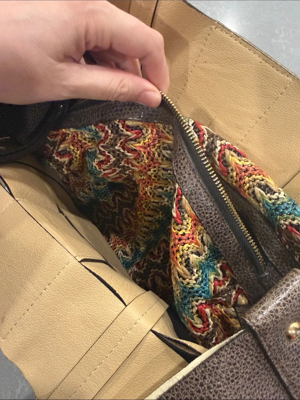 Leather Textured Brown Women's Shoulder Tote